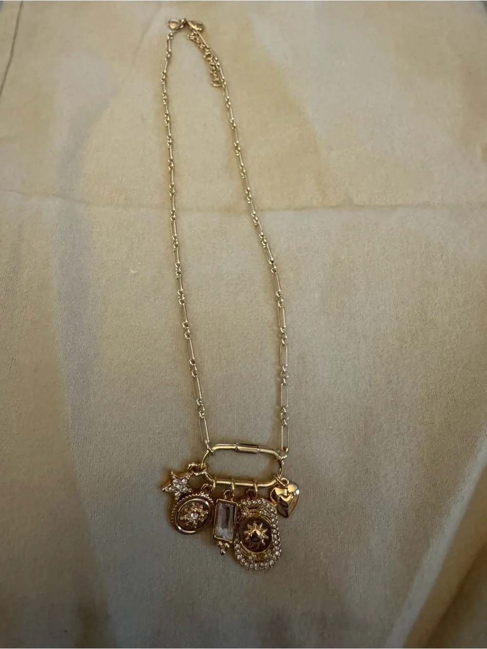 J. Crew Carabiner charm necklace